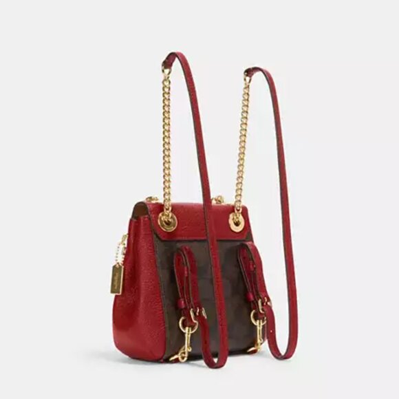 C5678 - Coach Convertible Mini Backpack in Signature Canvas - Picture 2 of 6